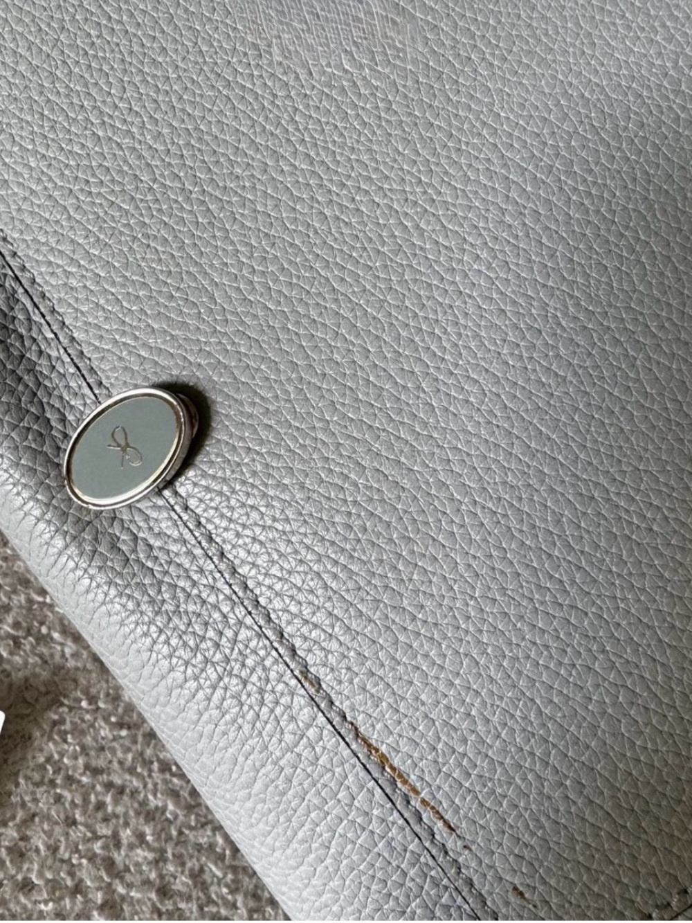Anya Hindmarch Bathust Satchel bag Grey - Picture 5 of 6